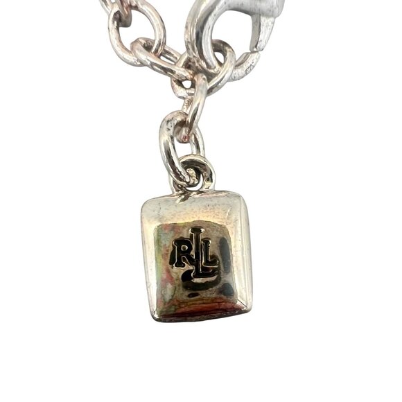 Lauren Ralph Lauren Rose Quartz Necklace Geometric Crystals 16-18"L - Picture 4 of 5